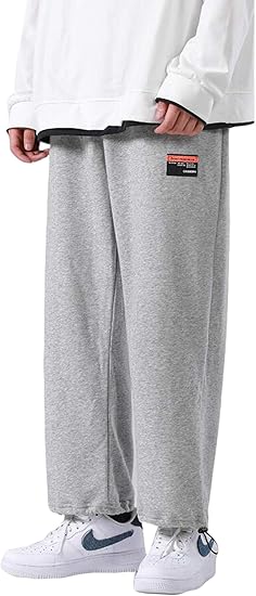 Amazon Rehoodnスウェットパンツ メンズ ハロンパンツ 無地 ファッション カジュアル かっこいい スポーツ ロングパンツ ゆったり パンツ メンズ おしゃれ パンツ ロングパンツ 通販