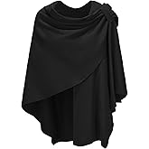 Spicy Sandia Shawl Wraps for Women Knit Poncho Travel Scarf Elegant Ruana Cape Sweater for Fall Winter