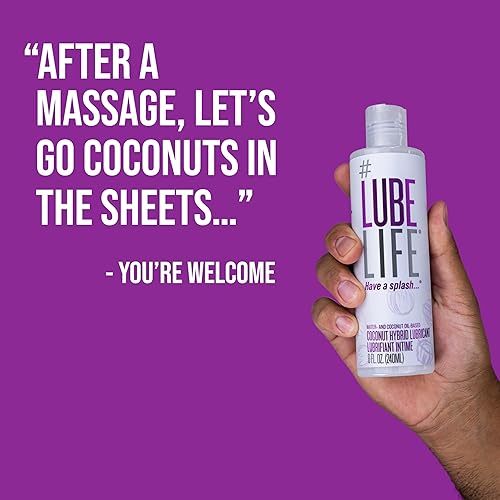 LUBELIFE Coconut Hybrid Lube –Water & Coconut Oil Personal Lubricant –  Smooth, Skin-Safe Formula with Easy Clean for Privacy & Toys, 8 Fl Oz in  Kenya