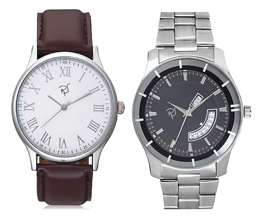 Rico Sordi Mens Set of 2 PU & Metal Watch (RS_2_D&D3)