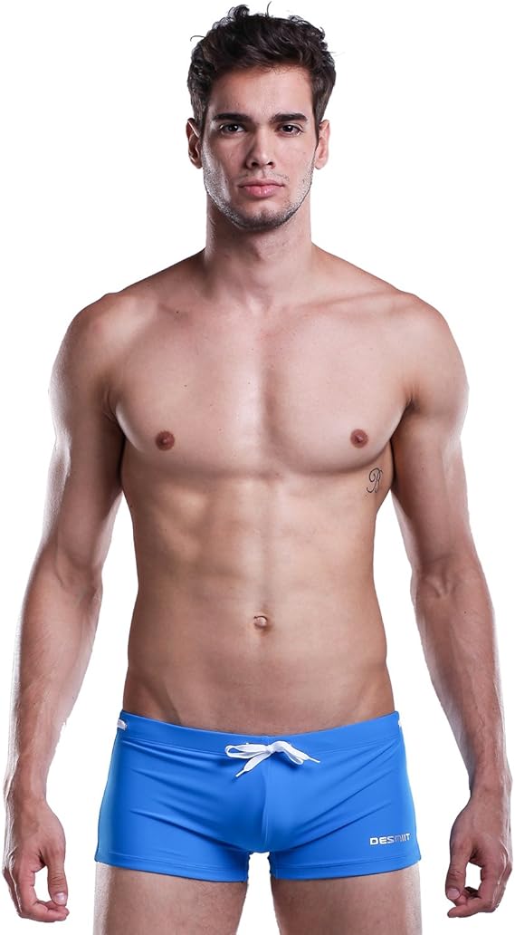 Shangrui Hombre Troncos Boxer Color sólido Body Bikini Breves