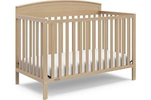 Graco Benton 5-in-1 Convertible Crib (Driftwood) – GREENGUARD Gold Certified, Converts from Baby Crib to Toddler Bed, Daybed 