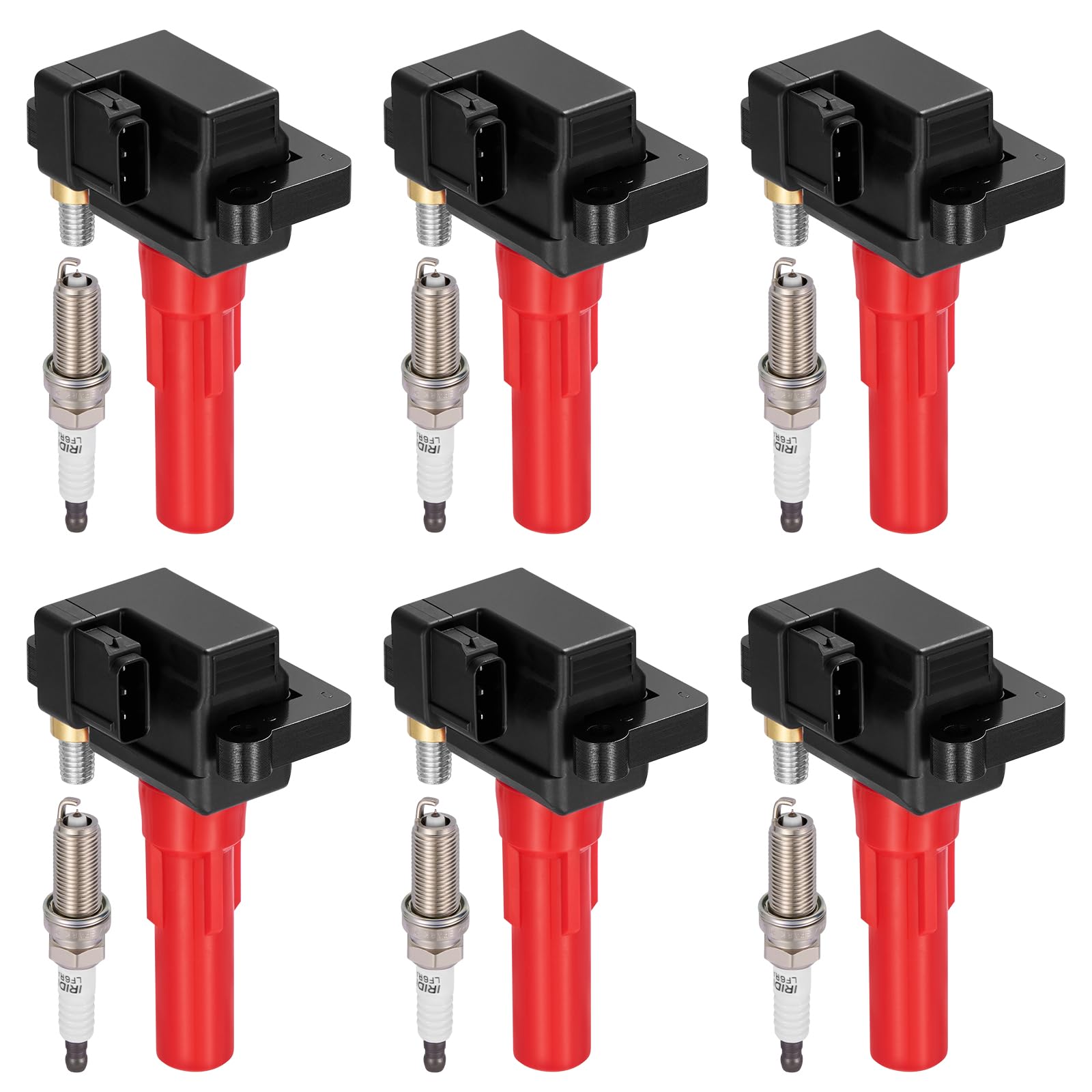 Photo 1 of ***missing spark plugs***BDFHYK 6 Ignition Coil Pack UF666 and 6 Iridium Spark Plug 6619 Compatible with Subaru 2010-2019 Legacy, 2010-2019 Outback, 2010-2014 Tribeca 3.6L H6 Coil for GN10666 COP584 1788537 C864