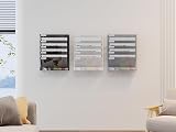 EasyPAG Metal 6 Tier A4 Wall Mounted Document Holder White view 7