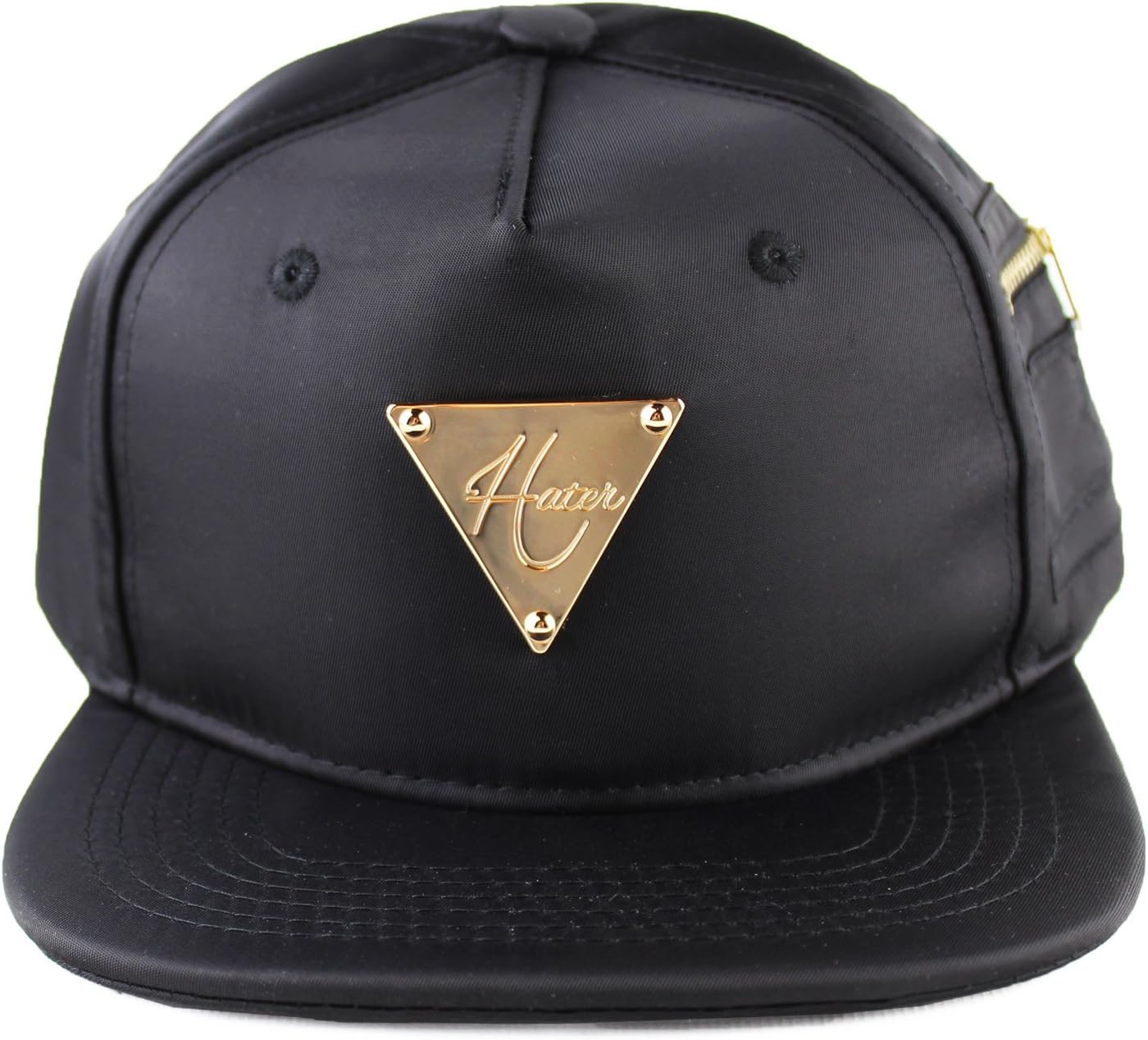 Hater MA-1 Bomber Snapback Hat Black