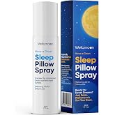 Wellamoon Sleep Spray - Calming Lavender Pillow Mist for Relaxation &amp; Deep Sleep - Aromatherapy Bedding Spray Helps You Fall Asleep Faster - Soothing Bedtime Essential Oil Blend (50 ml.)