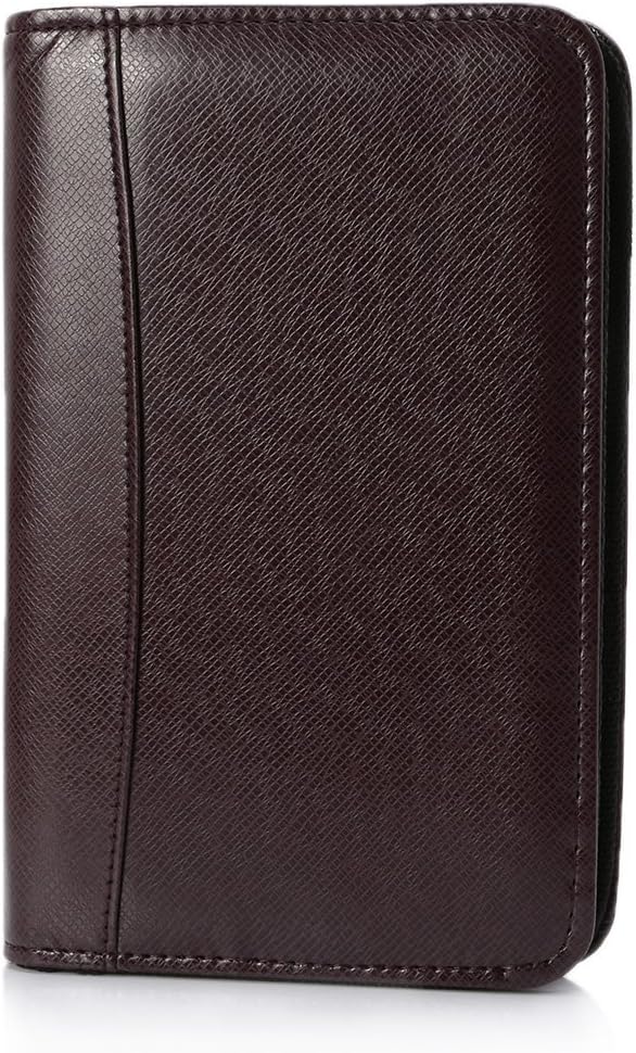 shyln Meeting Book PU Leather Cover A6 Zipper Notebook Loose-Leaf Business Notepad with Calculator BL good quanlity