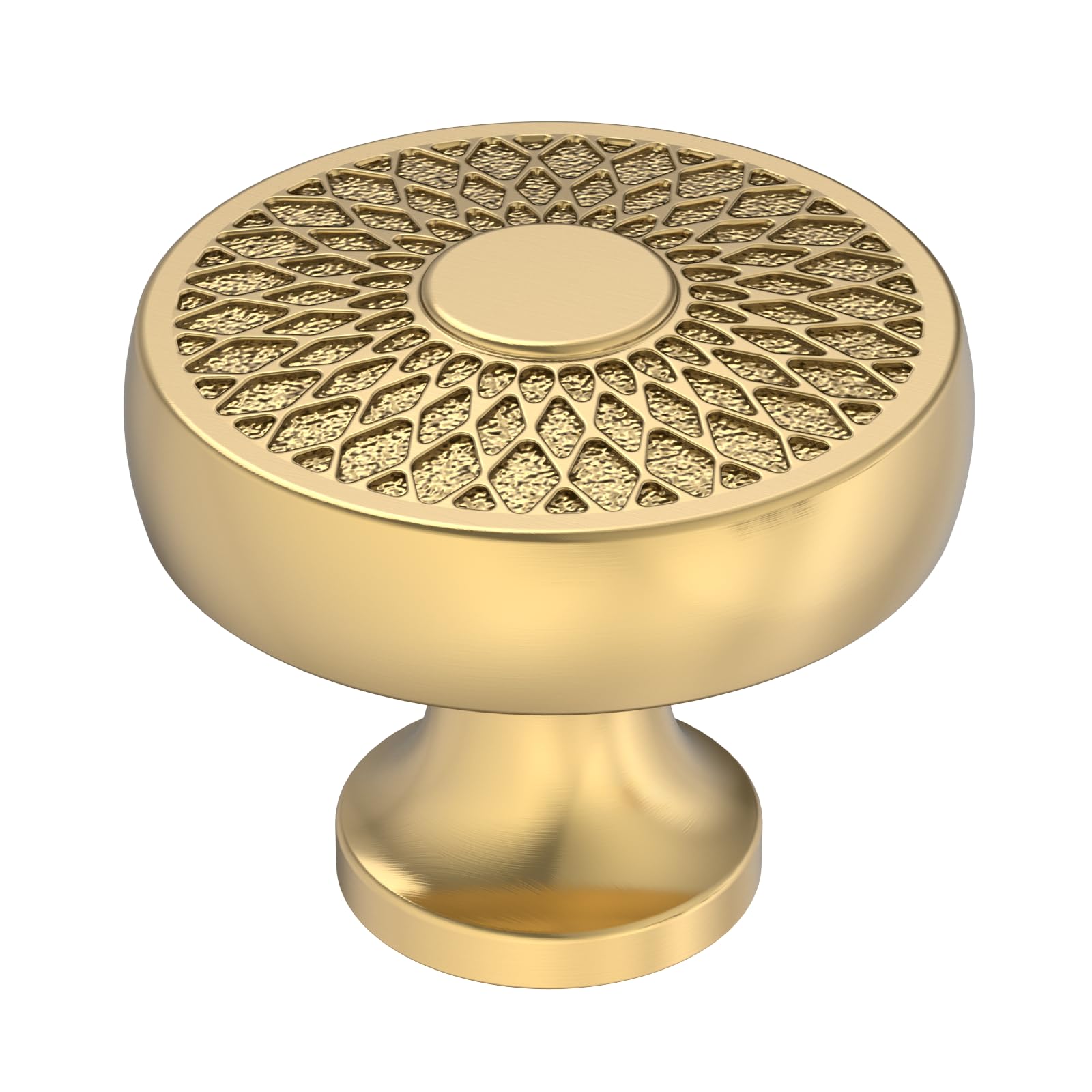 Photo 1 of Alzassbg 10 Pack Champagne Bronze Cabinet Knobs, 1.4 Inch Diameter Round Kitchen Knobs for Cabinets and Drawers AL0001BRG