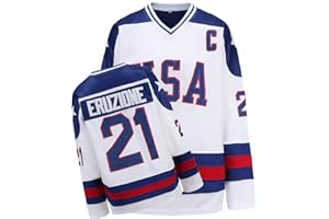 PRIMITAS Hockey Jersey of USA 1980 Olympic Team Ice Hockey Jerseys Stitched Letters and Numbers S-XXXL