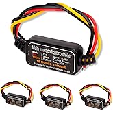 4pcs LED Flash Strobe Controller, 80W Universal DC9‑26V 16 Strobe Modes Brake Light Flasher Brake Light Strobe Module, Car Flasher Module for Motorcycles Cars Trucks for Brake Light Tail Stop Light