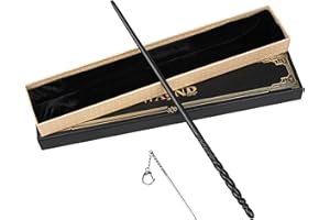 KingVows Magic Witch Wand for Kids Wizard Cosplay Accessories Sorcerer Collection Witchcraft Props with Gift Box (Spin)