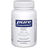 Pure Encapsulations NAC 600 mg - N-Acetyl Cysteine NAC Supplement for Lung Health & Immune Support, Liver Support & Antioxidants* - with Freeform N-Acetyl-L-Cysteine - 90 Capsules
