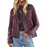 ZESICA Women's Faux Leather Jackets Oversized Fall Fashion Button Motorcycle Coats Outwear 2026 Winter Outfits Clothes
