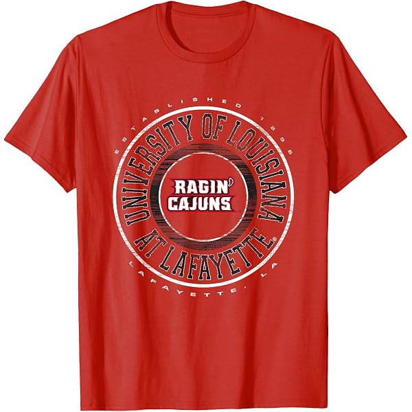 University Of Louisiana Lafayette Ragin Cajuns Baseball Hat - Adjustable Distressed Cotton Cap With Leather Strap