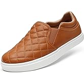 STQ Slip On Shoes for Women Fashion Sneakers Elees Quilted 2.0 Comfort Casual Fall Loafers