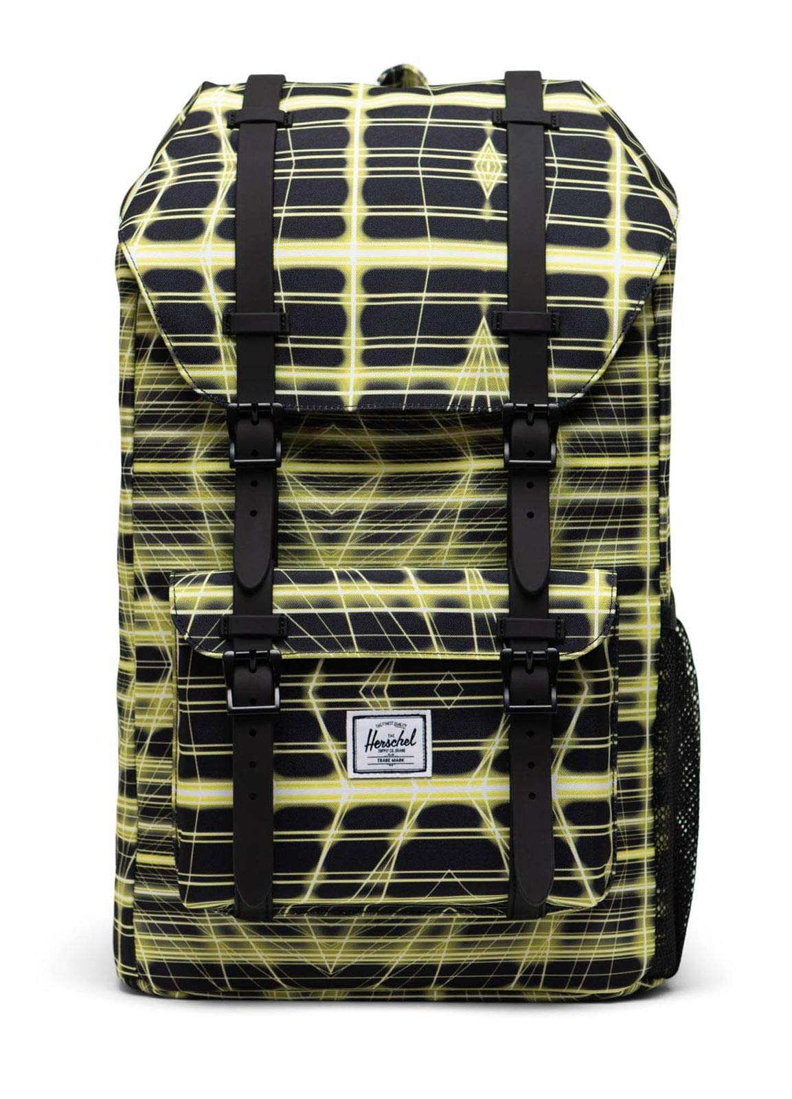 Herschel Supply Co. Boy's Herschel Little America Backpack (Little Kids/Big Kids) Neon Grid Highlight One Size