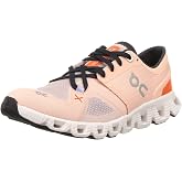 On Women's Cloud X 3 Sneakers, Rose/Sand, Pink, 6.5 Medium US