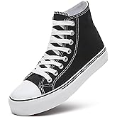 ZGR Womens High Top Canvas Sneakers,Lace-up Canvas Shoes,Casual Tennis Walking Shoes