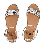 Rekayla Flat Faux Leather Ankle Strap and