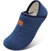 XIHALOOK House Slippers for Women Men Cozy Sock Shoes with Soft Rubber Sole Slip On for Indoor/Outdoor