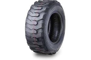 LIBRA TRAILER PARTS One New Super Guider Heavy Duty 12-16.5 12x16.5 12 Ply Industrail Skid Steer Tire w/Rim Guard