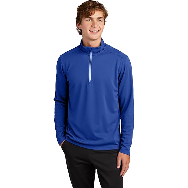 Port Authority Double Knit 1/4-Zip K880, Parcel Blue, X-Small at