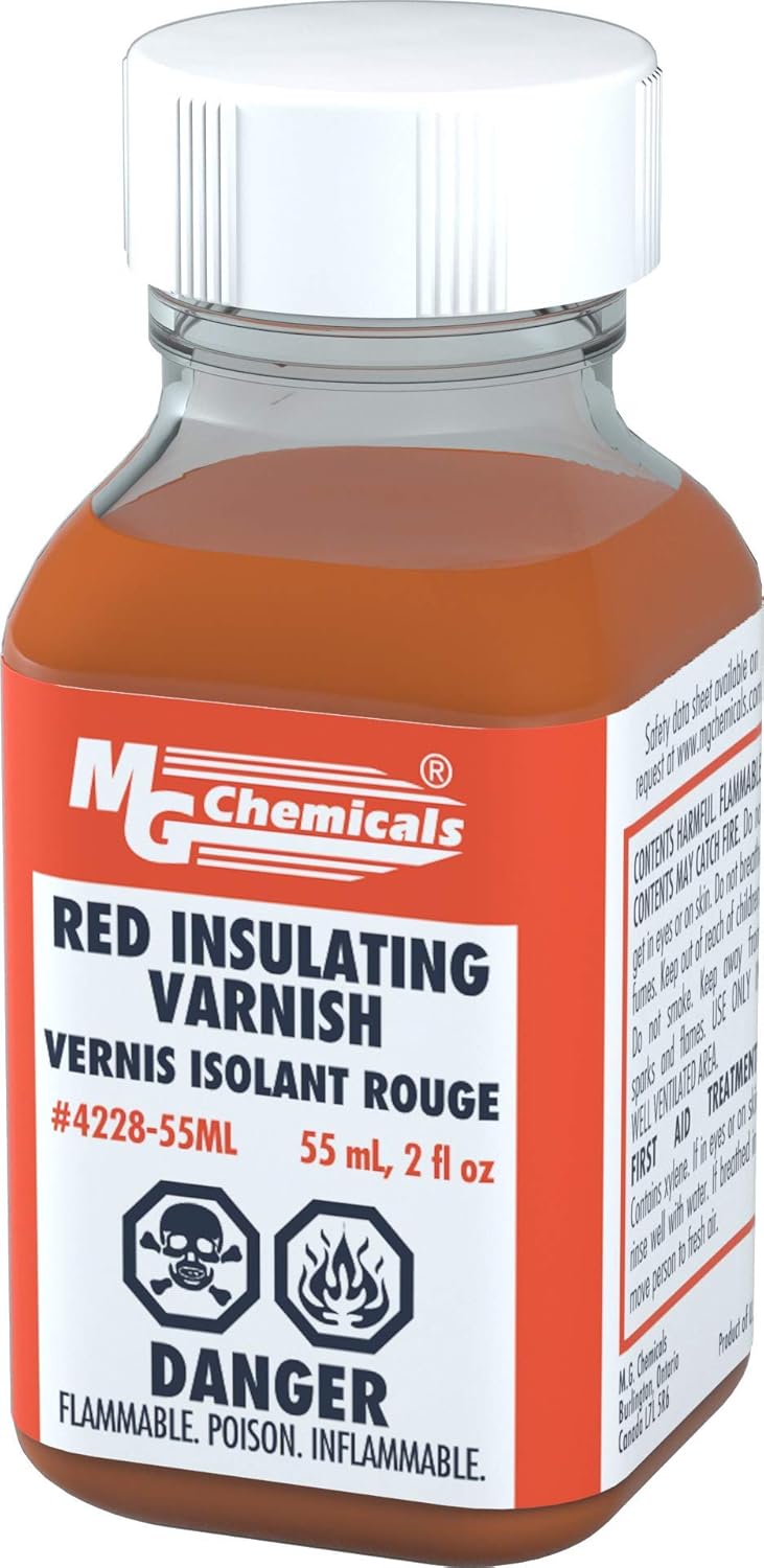 MG Chemicals 4228-55ML Red Insulating Varnish, 55 mL Bottle