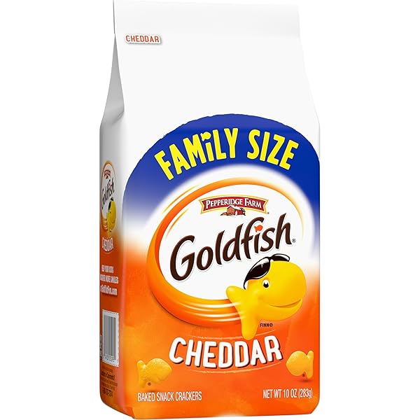 GOLDFISH CHEDDAR CHEESE CRACKERS, 10 OZ BAG
