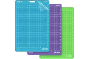 DOOHALO Cutting Mat Compatible with Cricut Joy Xtra 3 Pack Replacement Variety Standard Grip Light Grip Strong Grip Adhesive Cut Mats
