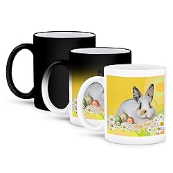 3dRose Coffee Mug, Size - 11oz - Calico Bunny