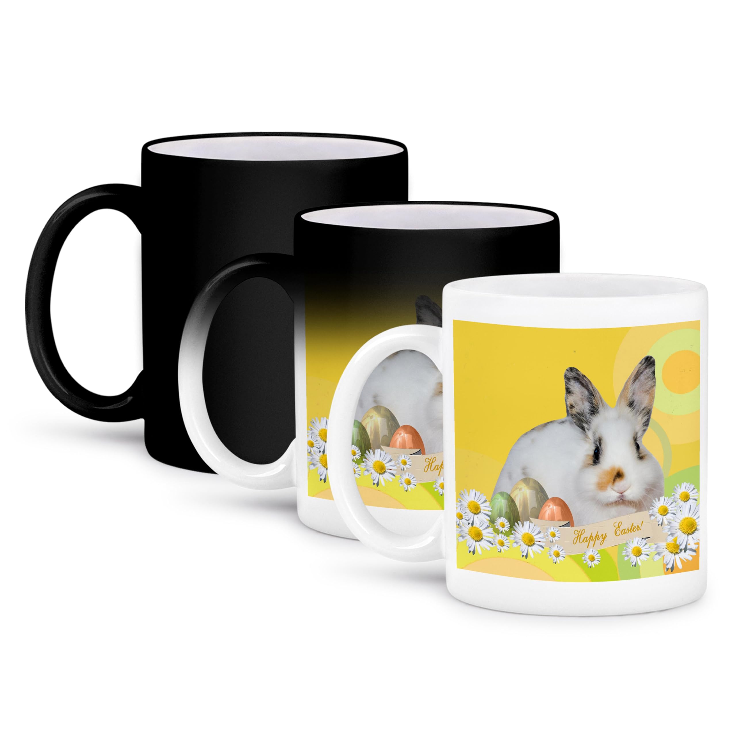 3dRose Coffee Mug, Size - 11oz - Calico Bunny