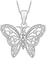 Tuscany Silver Pendente Farfalla in Zirconia Cubica su Catena a