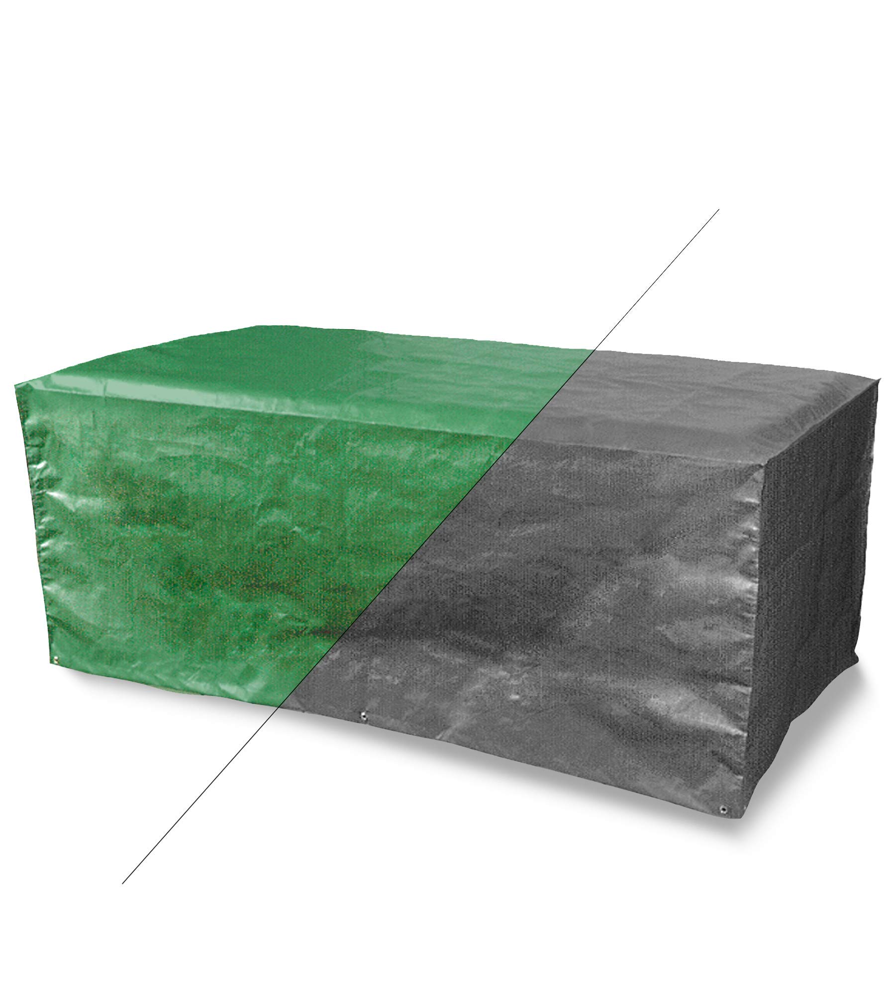 Bosmere Protector 2000 | Rectangular Garden Table Cover | L 130cm D 79cm H 71cm | Waterproof, Wipe Clean, Heavy Duty | 2 Year Guarantee | P350, Reversable Green and Black