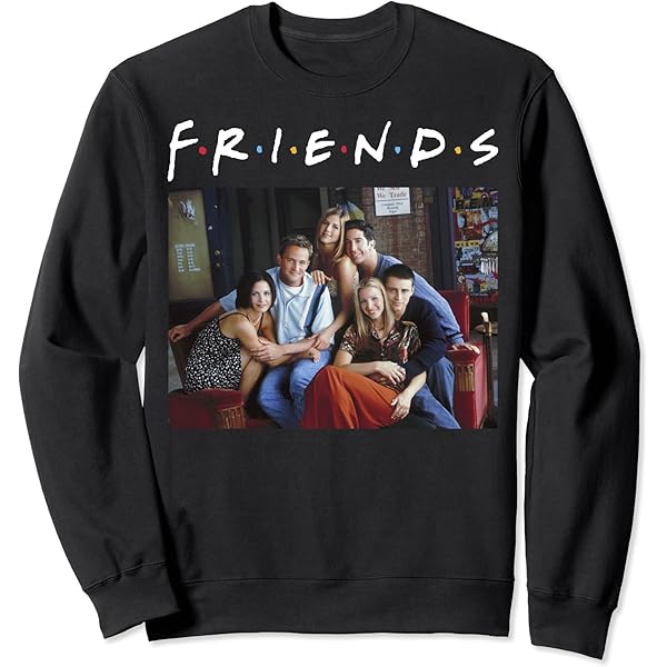 Amazon.com: Friends Classic Logo Group Portrait Long Sleeve T