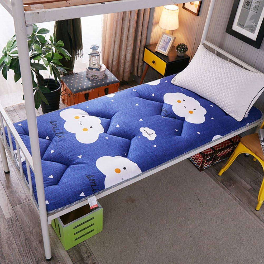 AMYDREAMSTORE Tatami Bed Mattress Anti-Slip Folding mat 1.8m Single Double Floor Sleeping pad nap for Living Room Dormitory-J 90x200cm(35x79inch)