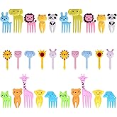 GET FRESH Food Picks for Kids, 30 Pieces Animal Bento Deco Set, Mini Decorations Set for Baby Showers and Kids Parties, Mini 