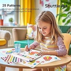 Shuttle Art Paint with Water Coloring Book for