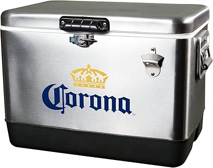 small stainless steel cooler