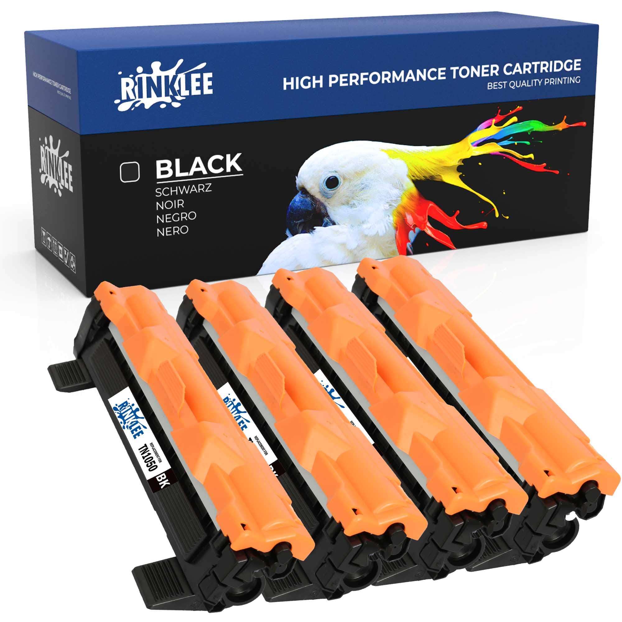 RINKLEE TN1050 Toner Cartridge Compatible with Brother DCP-1510 DCP-1512 DCP-1610W DCP-1612W HL-1110 HL-1112 HL-1210W HL-1212W MFC-1810 MFC-1910W | High Yield 1000 Pages | Black, 4-Pack
