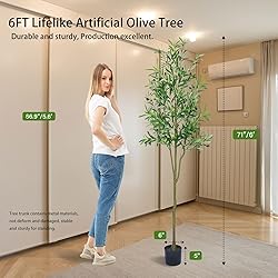 Olive Trees Artificial Indoor, Faux Olive Tree 6FT