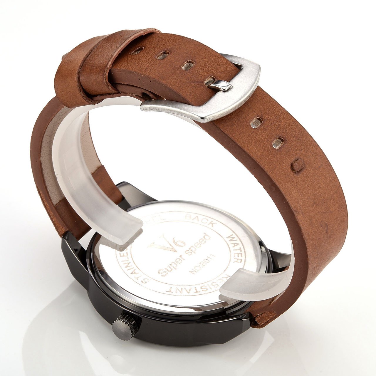 JSDDE Uhren,Vintage Klassische Armbanduhr Wasserdicht Einfaches Design Matt Wähl Quarz Uhrwerk Uhr Herren Bahnuhr