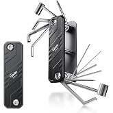 GUITTO Guitar Multi Tool and Bass Pocket Adjustment Kit, 12 in 1 Aluminum Alloy Setup Wrench with Storage Bag, Compact Tool for Floating Bridges and 7mm 8mm Truss Rod Repairs GGT-01