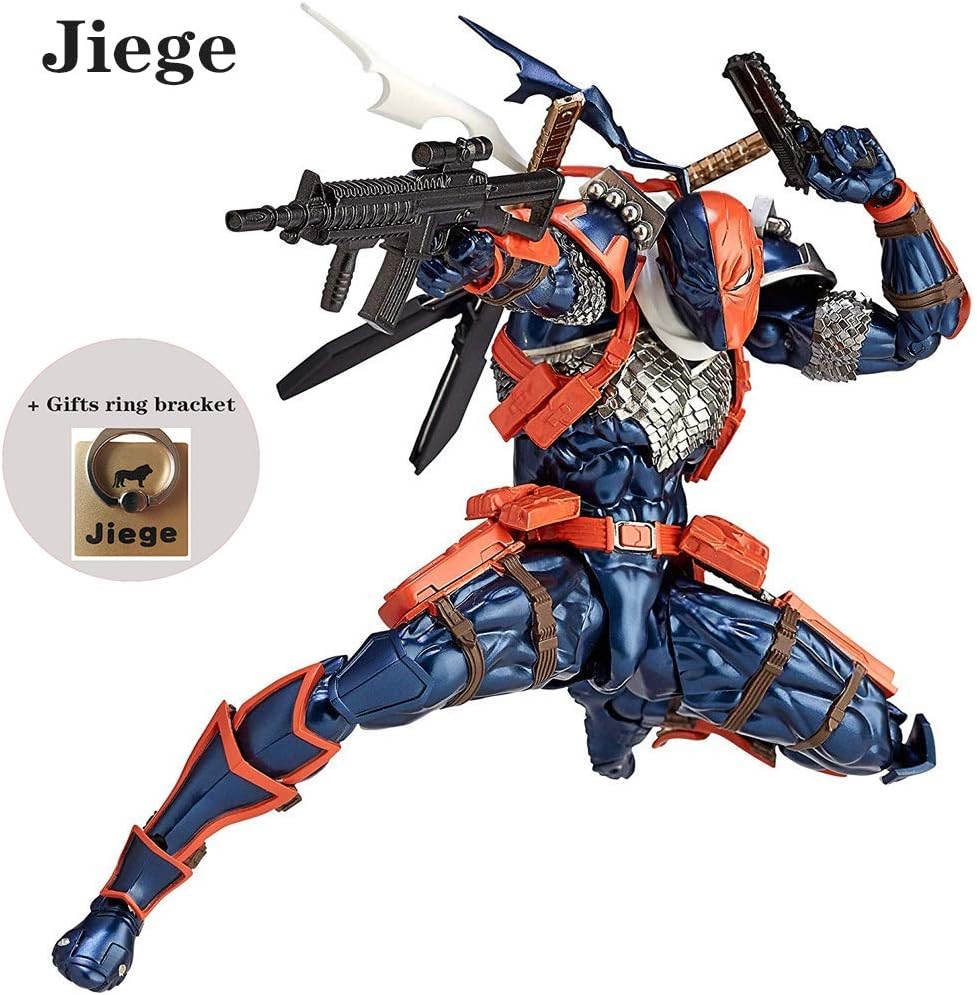 Jiege Deathstroke Revoltech Action Figure ABS & PVC Painted Action Figure - 6.7" H （17cm）