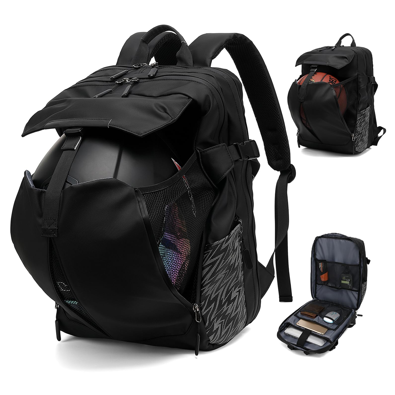 MIHUNTER Motorcycle Backpack, 17'' Laptop Compartment, High
