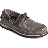 Sperry Men's Mako 2-Eye Boat Shoe, Grey, 8 W