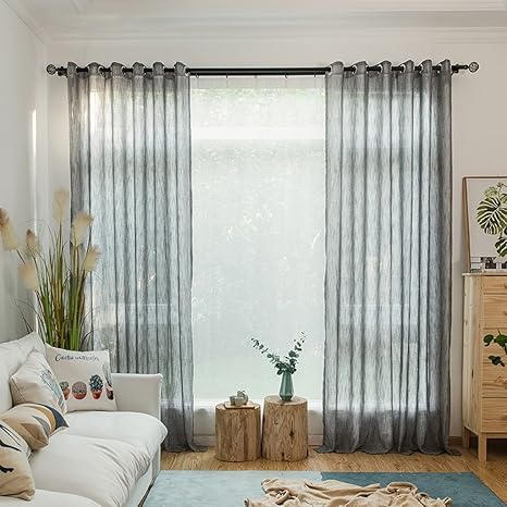 Curtain Met Love Modern Minimalist Color Imitation Yarn