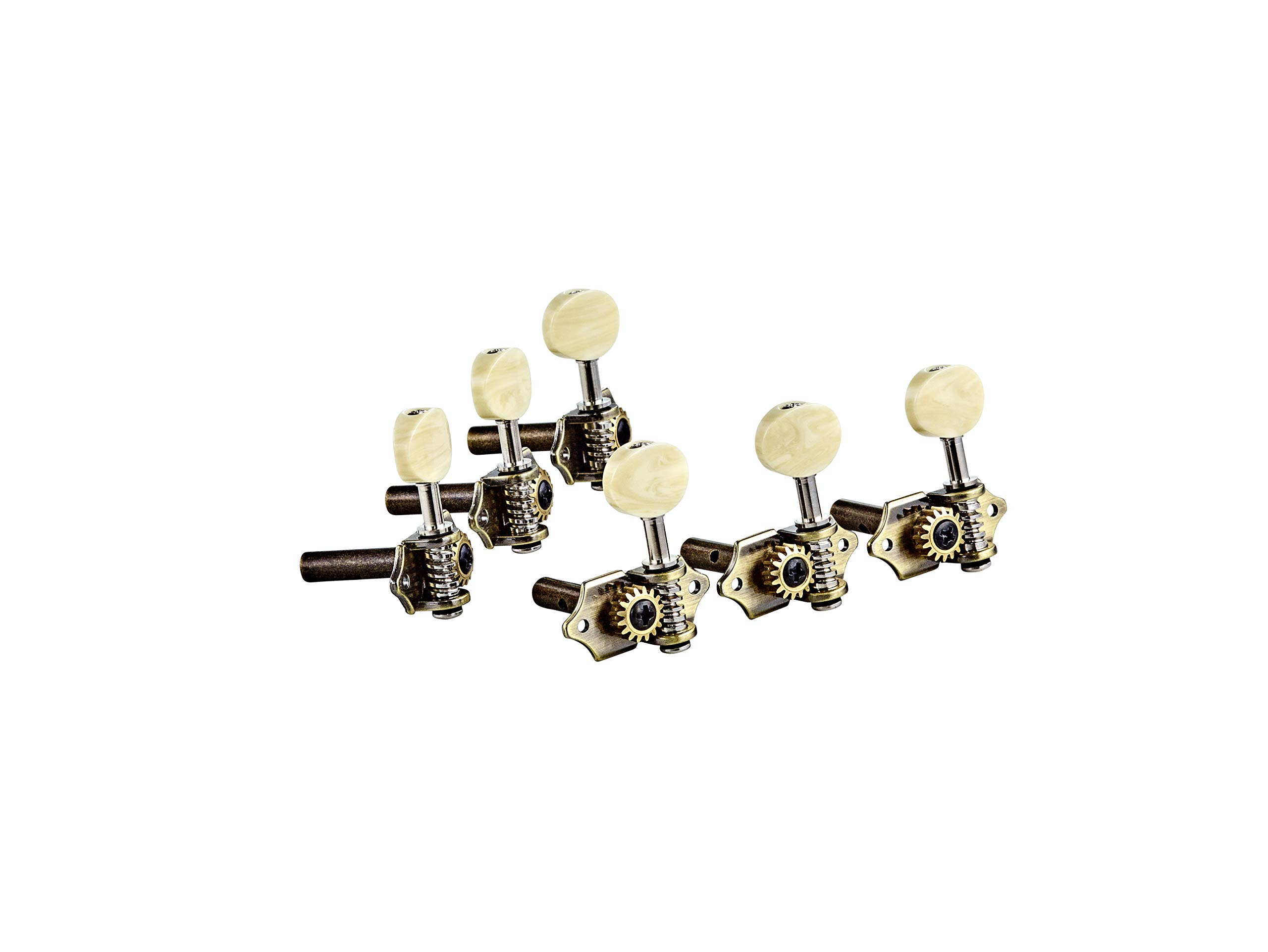 Ortega Guitars Vintage Acoustic/Electric Guitar Machine Heads Set for Openwork Headstock (OTMVG-BS)