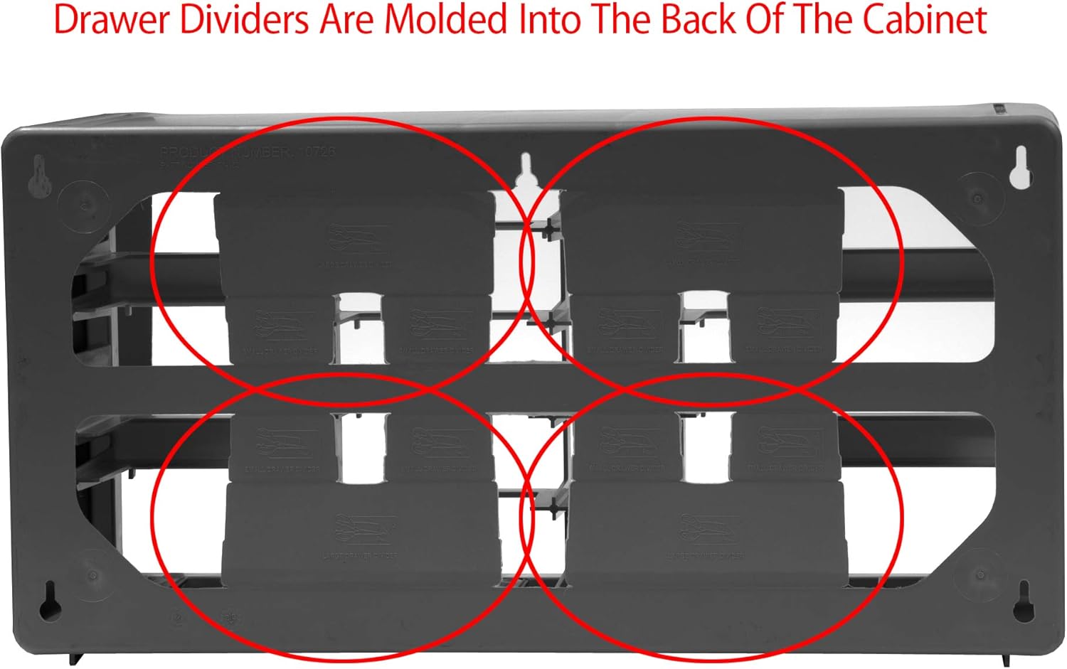 Akro-Mils 26 Drawer 10126, Plastic Parts Storage Hardware and Craft Cabinet, (20-Inch W x 6-Inch D x 10-Inch H), Black: Home Improvement