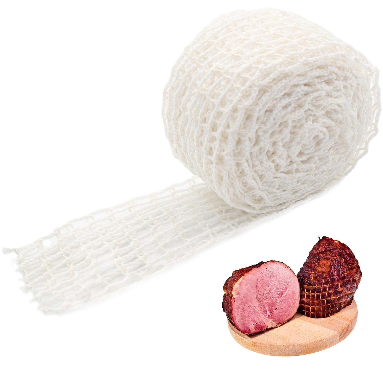 Towfed 16.4ft Meat Netting Roll, Size 22 Elastic