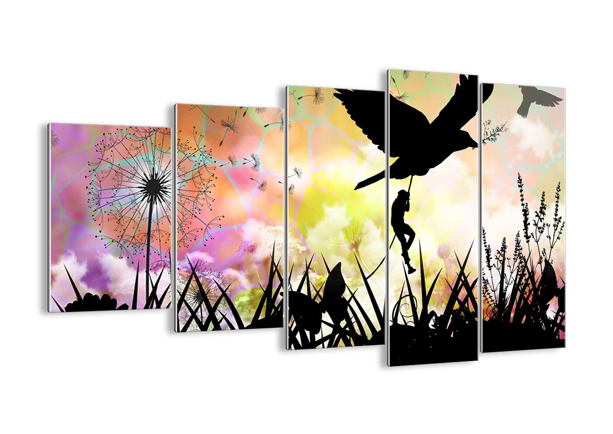 Glass Picture Glass Print 150x100cm (59,1x39,4") 3143 five 5